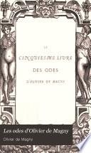 Les odes d'Olivier de Magny