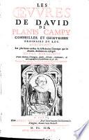 Les Oeuvres de David De Planis Campy ...