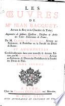 Les oeuvres de Me. Jean Bacquet