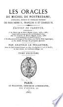 Les oracles de Michel de Nostredame