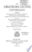 Les orateurs sacrés contemporains