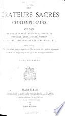 Les orateurs sacrés contemporains