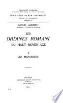 Les ordines romani du haut moyen âge