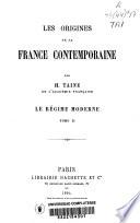 Les origenes de la France contemporaine
