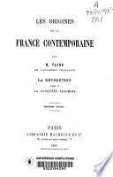 Les origenes de la France contemporaine