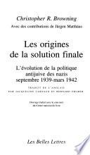 Les origines de la solution finale