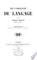 Les origines du langage