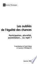 Les oubliés de l'égalité des chances