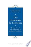 Les paradoxes de l'écriture