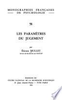 Les paramètres du judgement