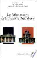 Les parlementaires de la troisième république