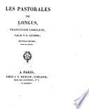 Les pastorales de Longus