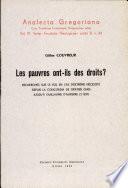 Les Pauvres Ont-ils Des Droits