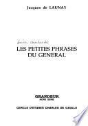 Les petites phrases du General