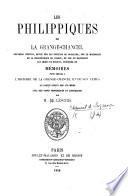 Les Philippiques de La Grange Chancel. Nouvelle édition ..., précédée de mémoires pour servir à l'histoire de la Grange Chancel et de son temps, en partie écrites par lui-même, avec des notes historiques et littéraires par M. de Lescurc