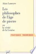 Les philosophes de l'âge de pierre