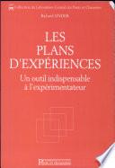 Les plans d'expériences