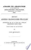 Les plus anciens chansonniers français