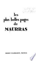 Les plus belles pages de Maurras