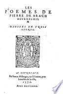 Les poemes, divises en trois livres