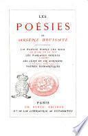 Les poésies de Arsène Houssaye