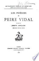 Les poesies de Peire Vidal