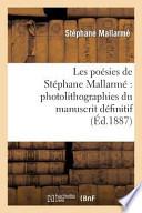 Les Poesies de Stephane Mallarme