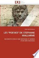 Les Poesies de Stephane Mallarme