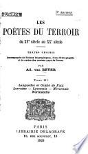 Les poètes du terroir du XVe siècle au XXe siècle