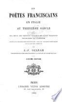 Les poëtes franciscains en Italie au treizième siècle