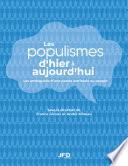 Les populismes d'hier à aujourd'hui