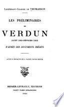 Les préliminaires de Verdun (août 1915-février 1916)