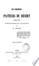 Les premiers pasteurs du désert, 1685-1700