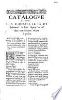 Les Presidens au mortier du Parlement de Paris... Ensemble un Catalogue de tous les conseillers... Par François Blanchard, Bourbonnois
