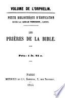 Les prières de la Bible