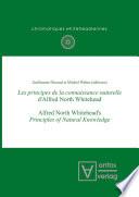 Les principes de la connaissance naturelle d'Alfred North Whitehead