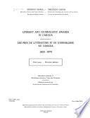 Les Prix de Littérature Et de Journalisme Au Canada, 1923-1973
