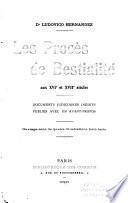 Les procès de bestialité aux XVI et XVII siècles, documents judiciares inédits publiés avec un avant-propos