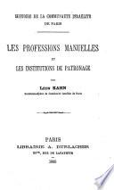 Les professions manuelles et les institutions de patronage