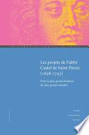 Les Projets de l’abbé Castel de Saint-Pierre (1658-1743)