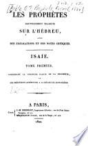 Les Prophetes nouvellement traduits sur l'Hébreu: -2. Prophétie D'Ézéchiel