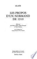 Les propos d'un Normand de 1910