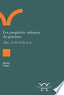 Les propriétés urbaines du patriciat