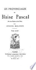 Les provinciales de Blaise Pascal