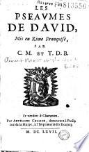 Les Pseaumes de David,