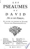 Les Pseaumes de David mis en vers François