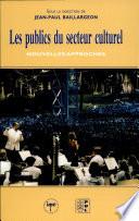 Les publics du secteur culturel