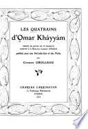 Les quatrains d'Omar Kháyyám