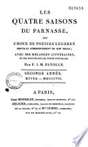 Les Quatre Saisons du Parnasse