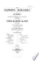 Les rapports judiciaires de Québec